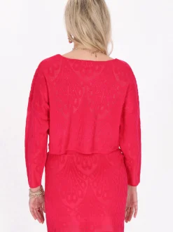 IZIA Damen Pullover in fuchsia