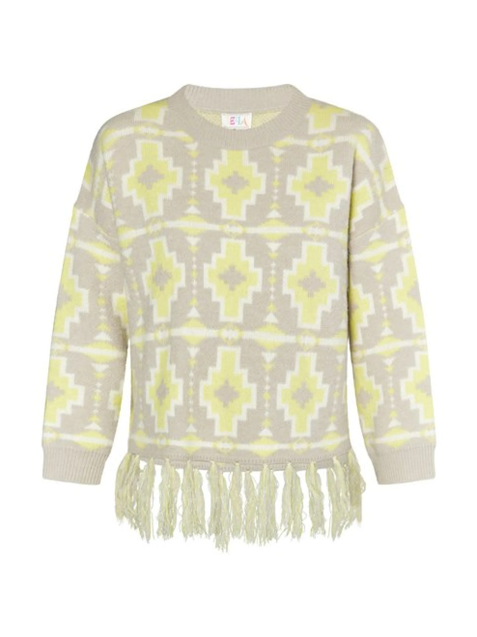 IZIA Damen Pullover in grau - Ausschnitt: Rundhals