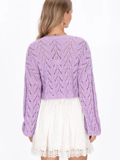 IZIA Damen Pullover in lila