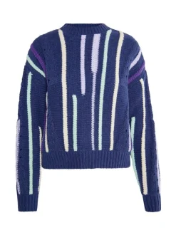 IZIA Damen Pullover in marine - Ausschnitt: Rundhals