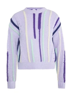 IZIA Damen Pullover in mehrfarbig - Ausschnitt: Rundhals