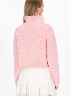 IZIA Damen Pullover in rosa
