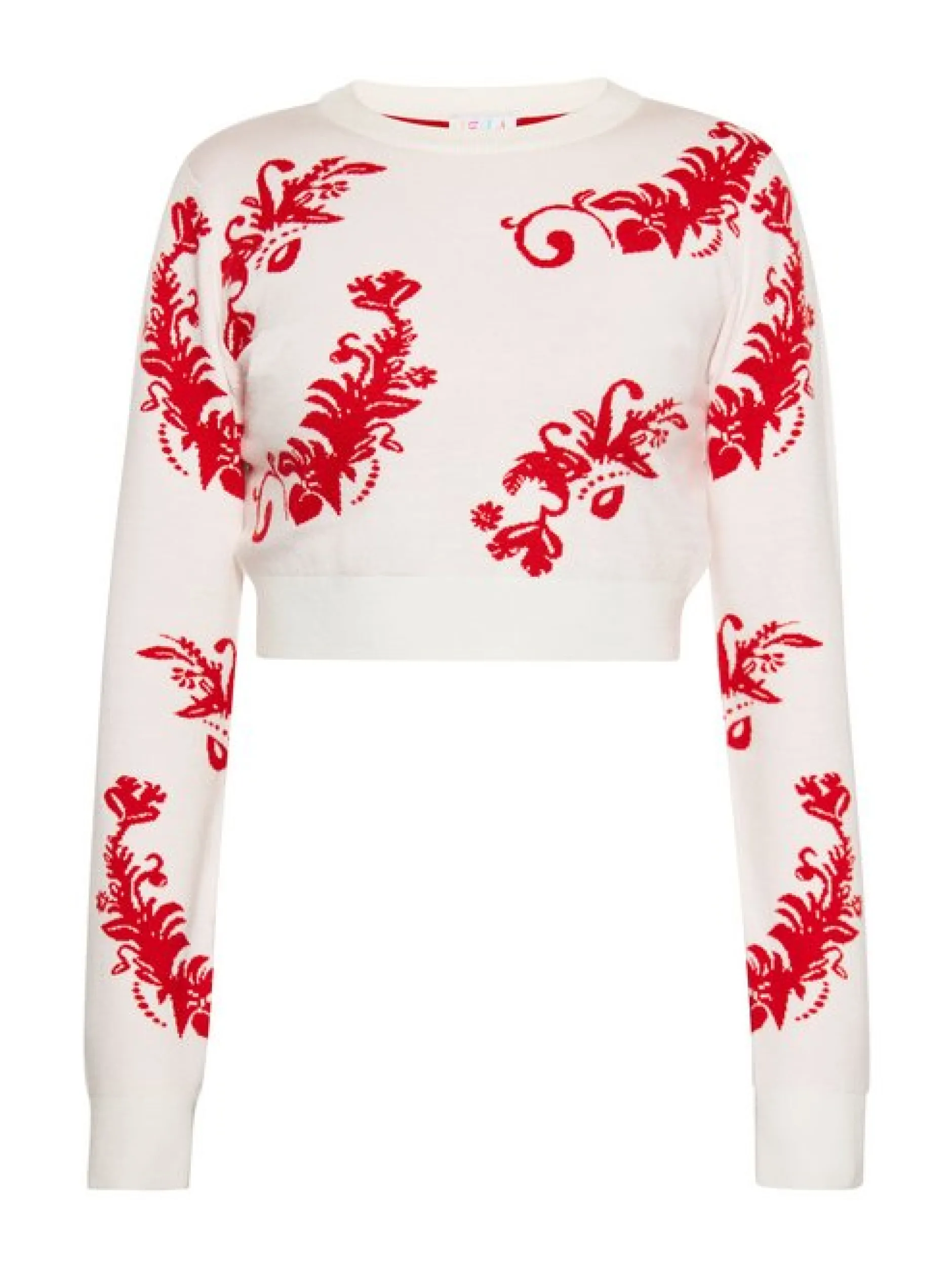 IZIA Damen Pullover in rot - Ausschnitt: Rundhals