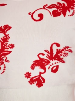 IZIA Damen Pullover in rot - Ausschnitt: Rundhals
