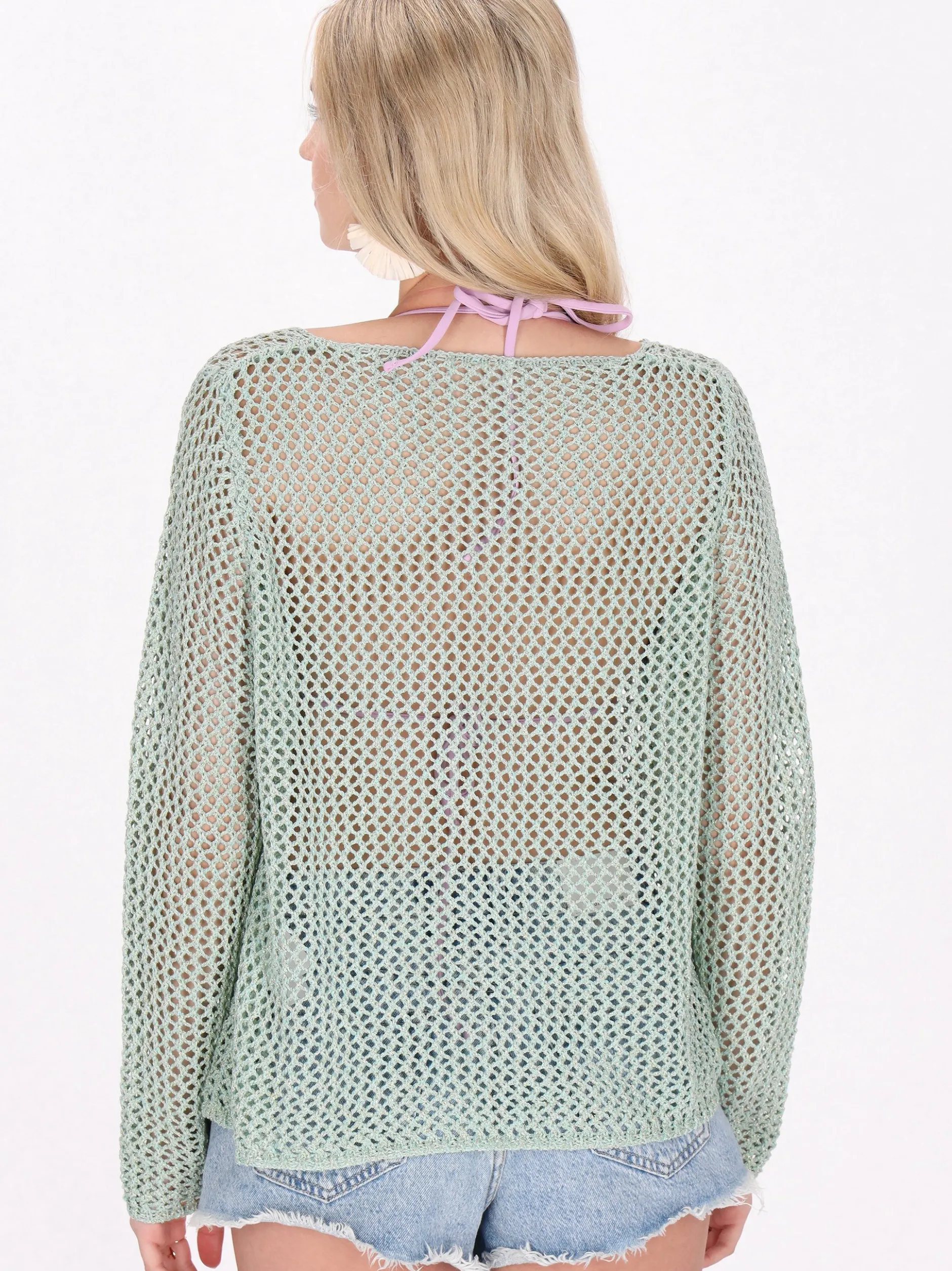 IZIA Damen Pullover in türkis
