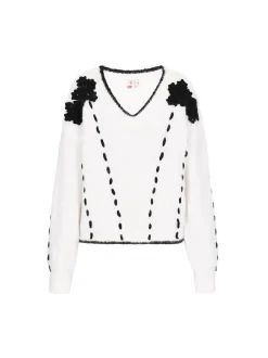 IZIA Damen Pullover in weiß