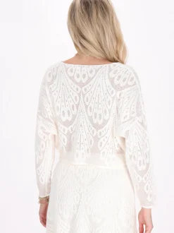 IZIA Damen Pullover in weiß