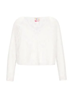 IZIA Damen Pullover in weiß