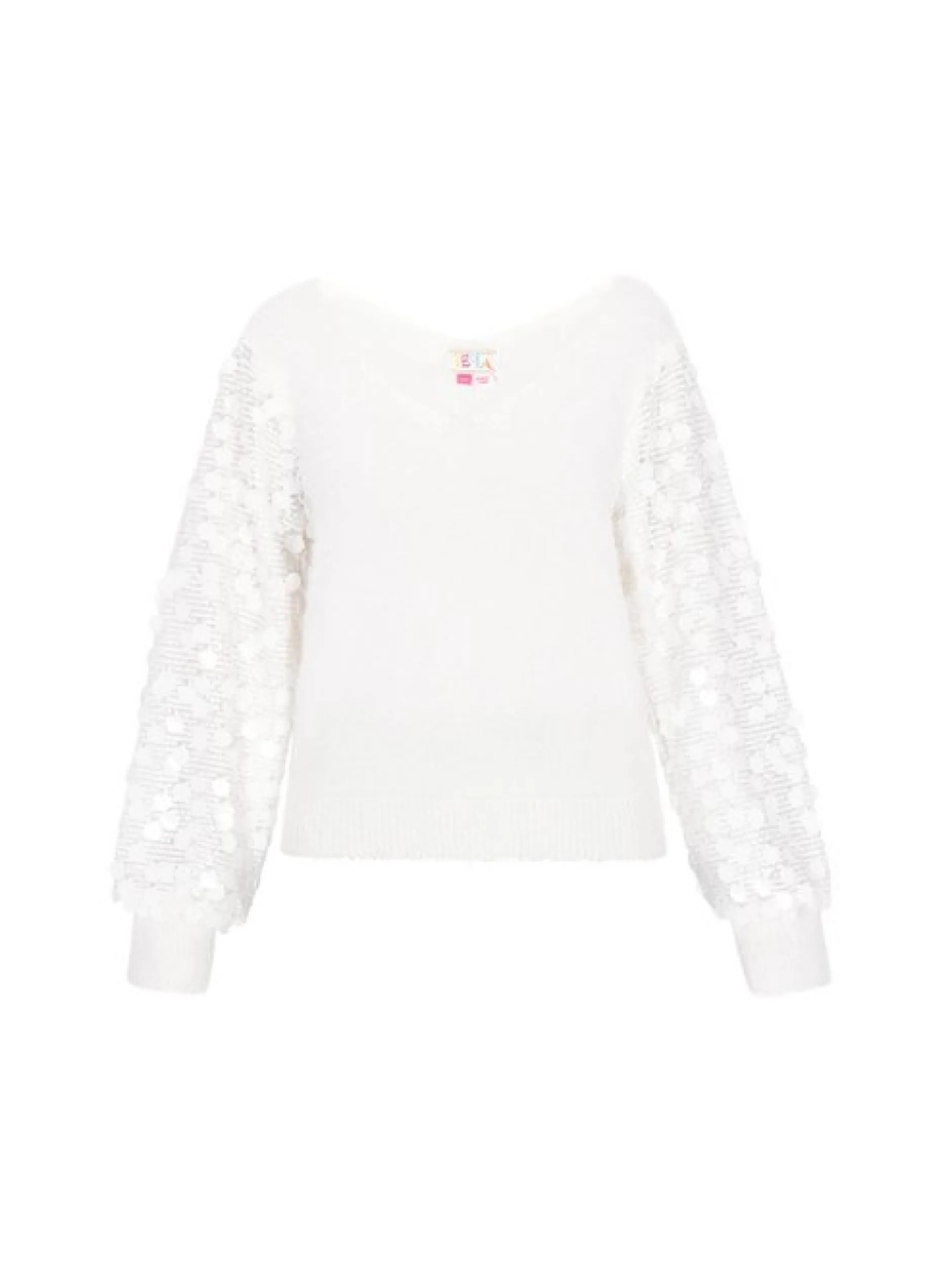 IZIA Damen Pullover in weiß