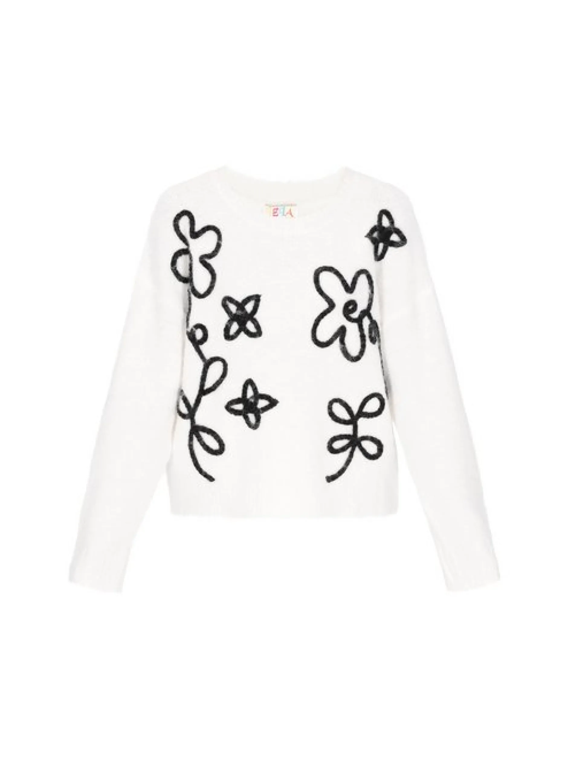 IZIA Damen Pullover in weiß - Ausschnitt: Rundhals