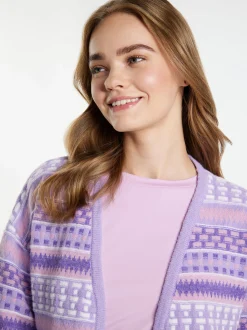 IZIA Damen Strickjacke in flieder