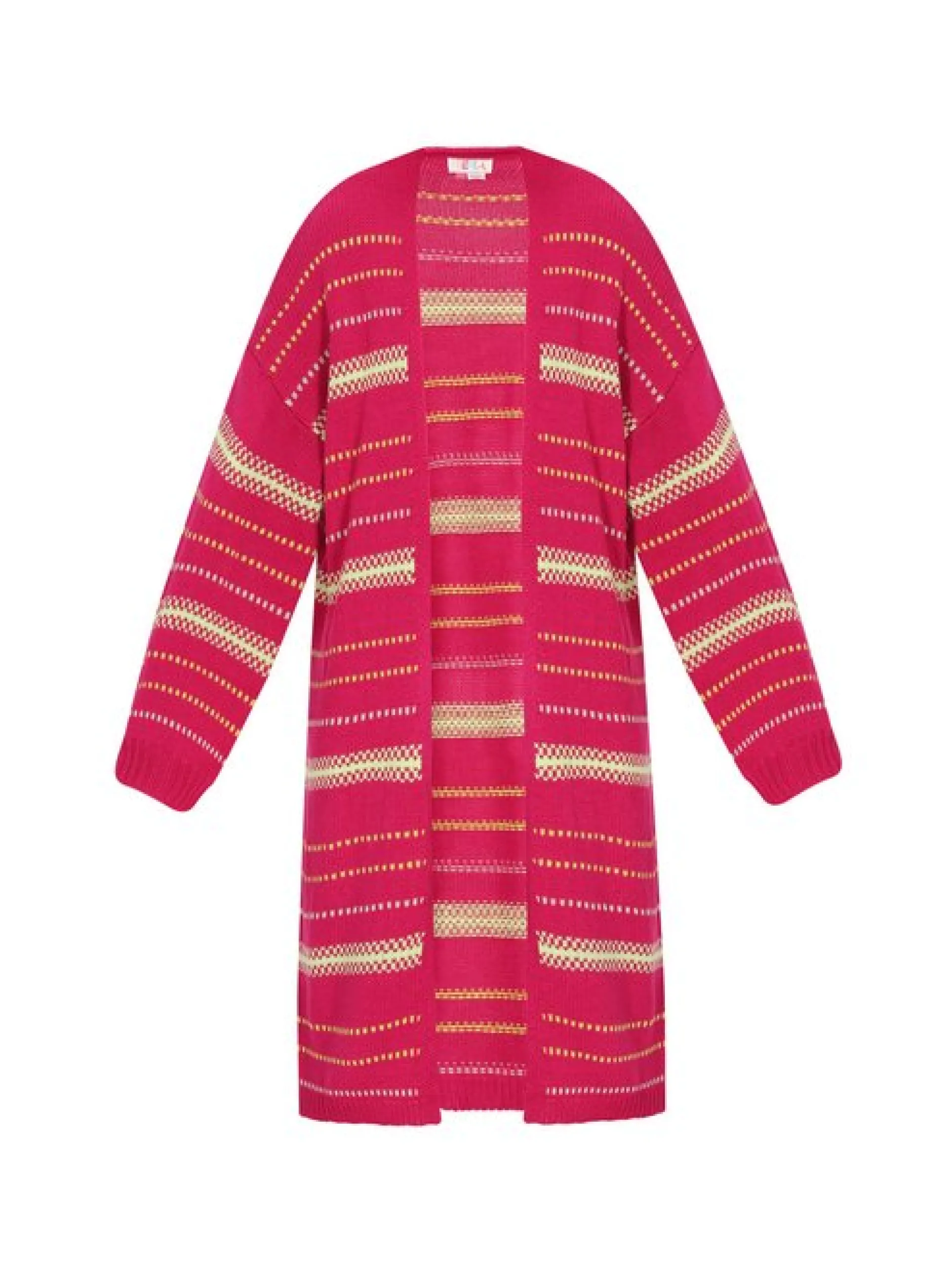 IZIA Damen Strickjacke in fuchsia