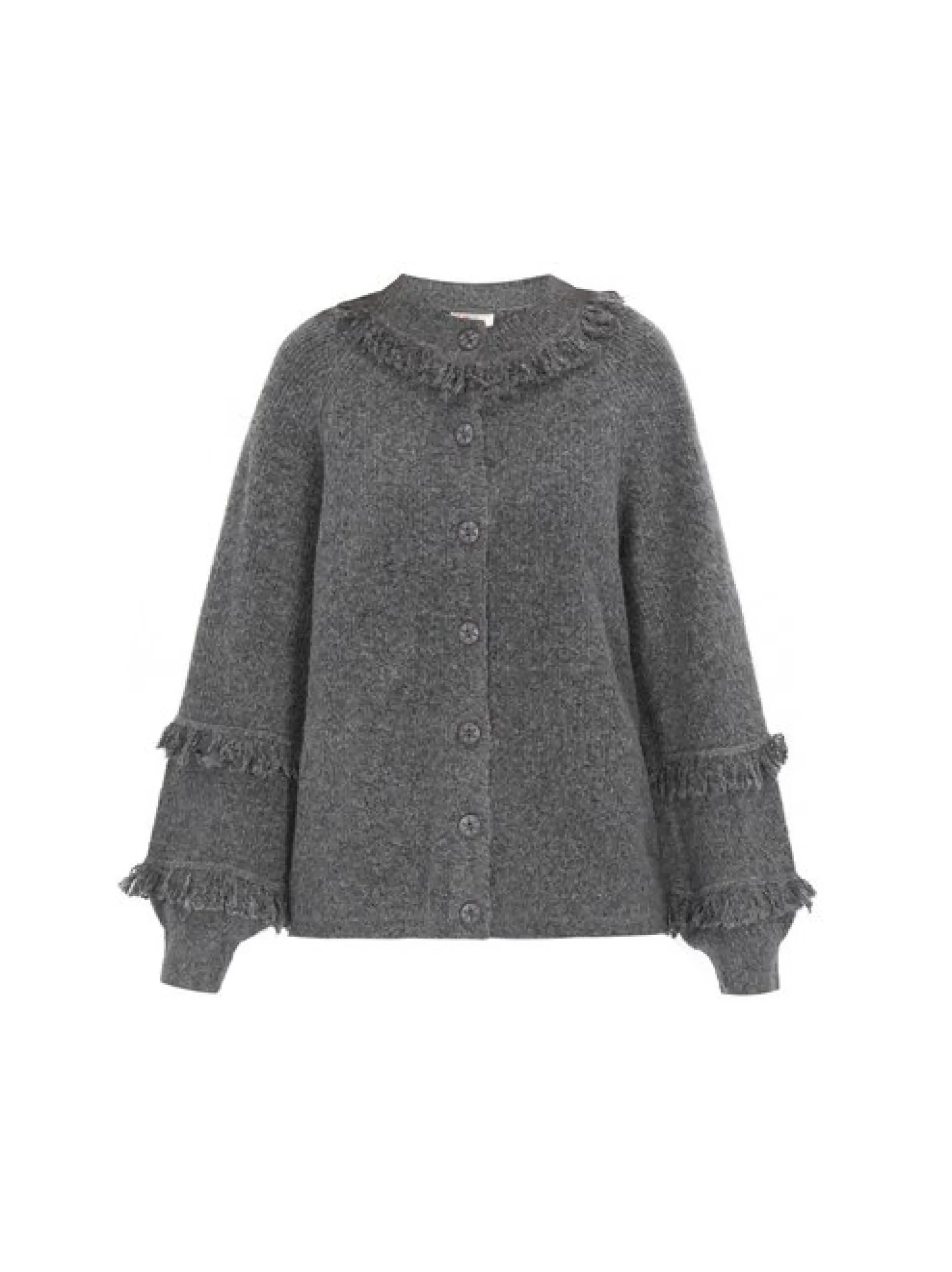 IZIA Damen Strickjacke in grau