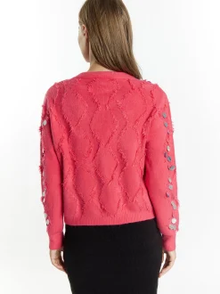 IZIA Damen Strickjacke in pink