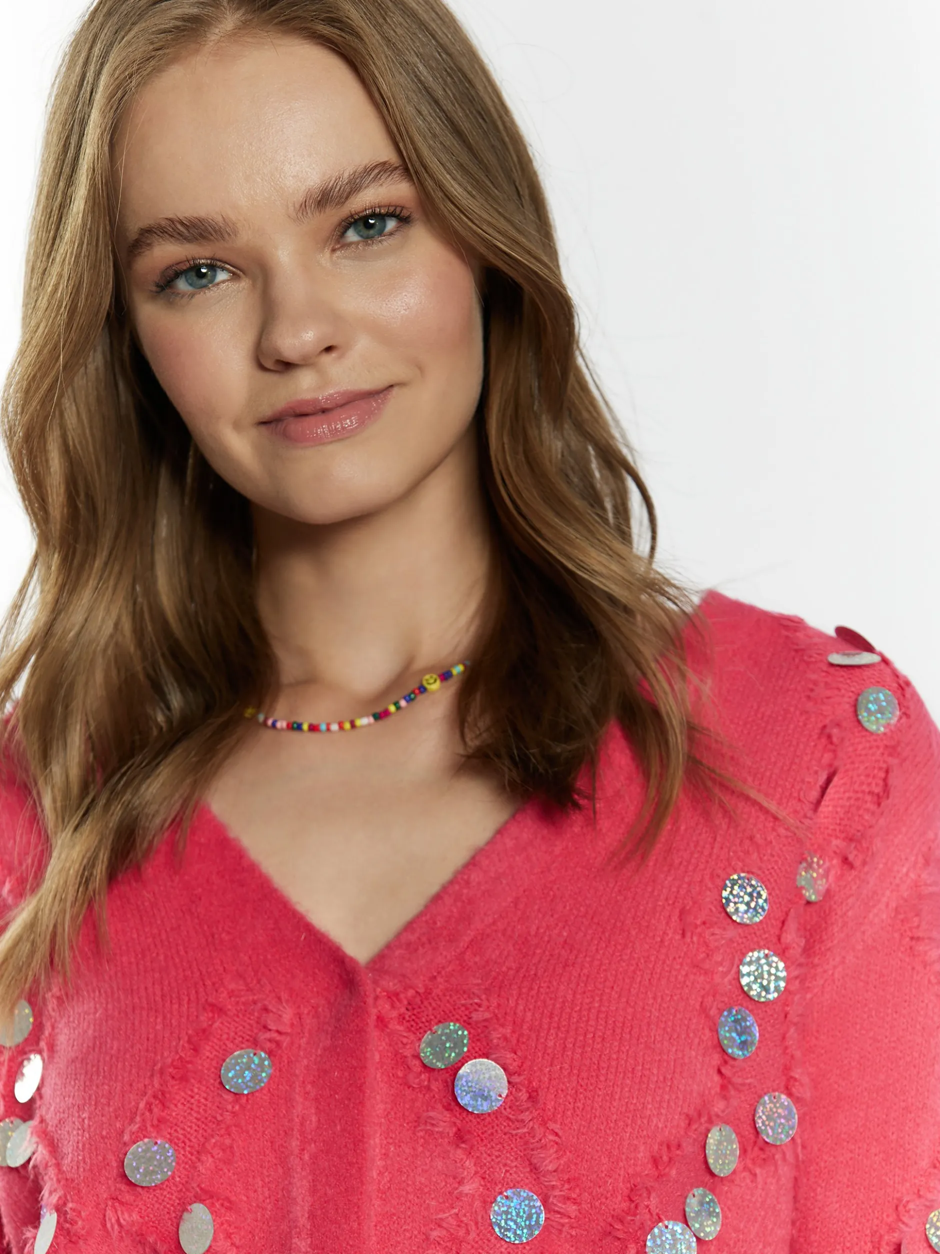 IZIA Damen Strickjacke in pink