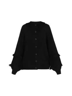 IZIA Damen Strickjacke in schwarz