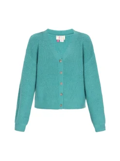 IZIA Damen Strickjacke in türkis