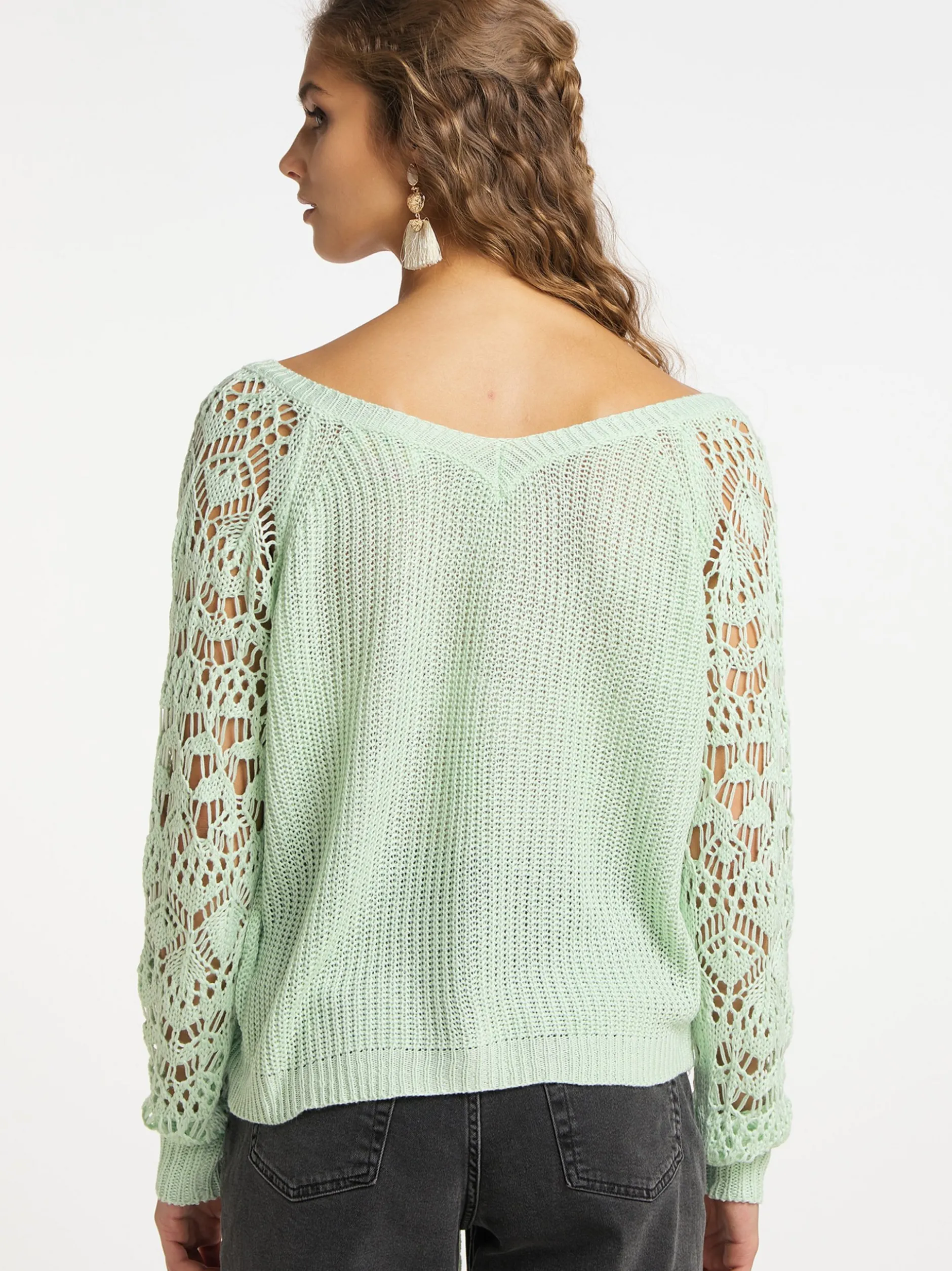IZIA Damen Strickpullover in mint