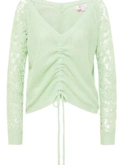 IZIA Damen Strickpullover in mint