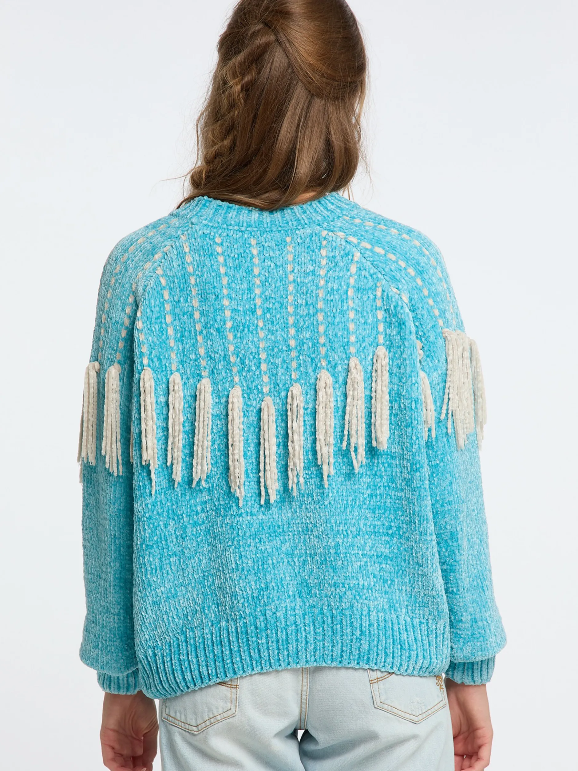 IZIA Damen Strickpullover in türkis