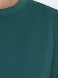 IZIA Damen T-Shirt in petrol - Ausschnitt: Rundhals