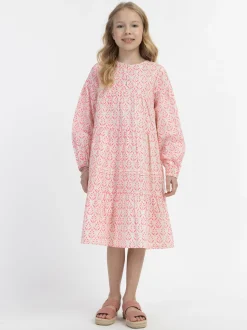 IZIA Mädchen Sommerkleid in pink - Ausschnitt: Rundhals