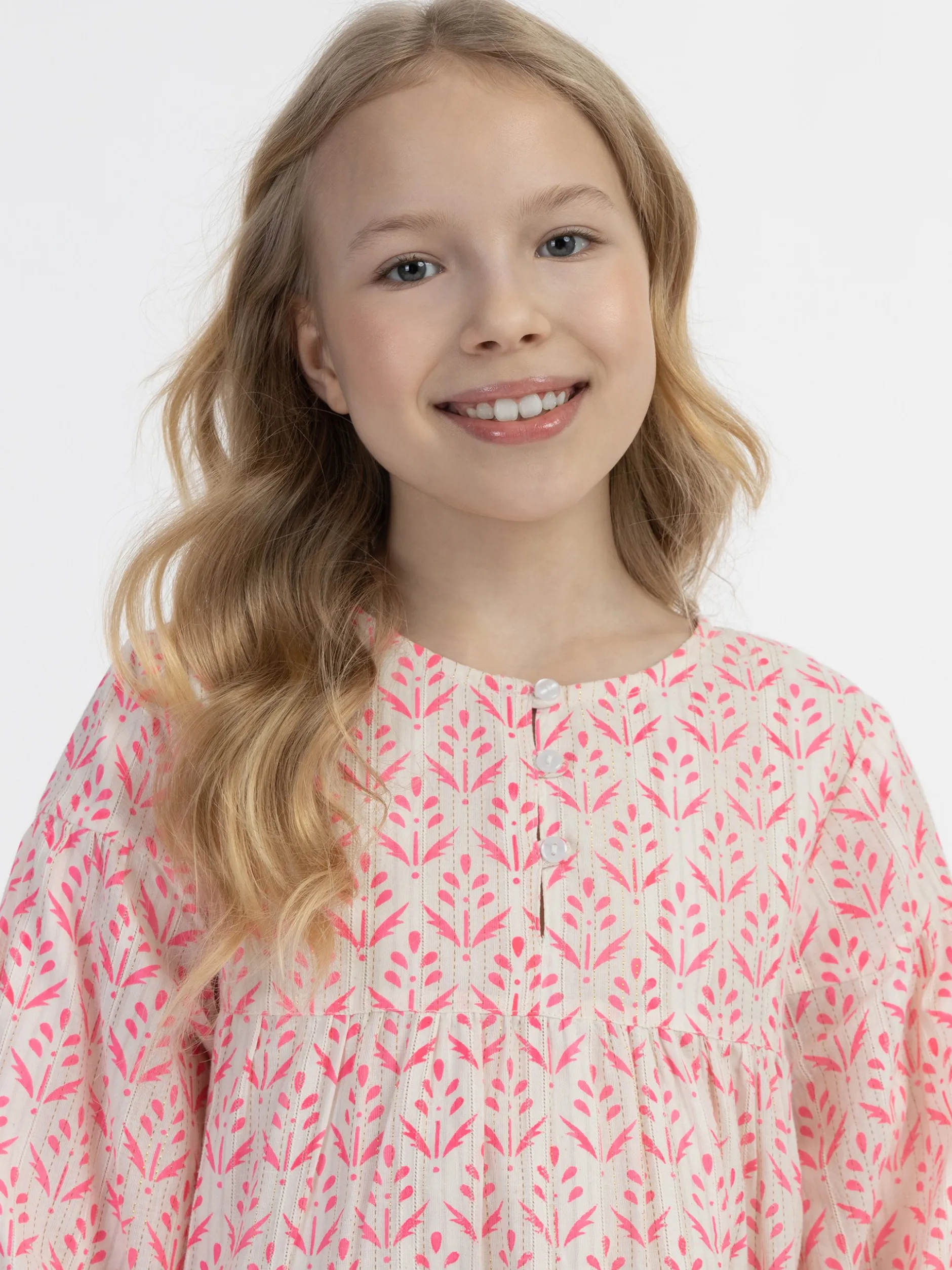 IZIA Mädchen Sommerkleid in pink - Ausschnitt: Rundhals