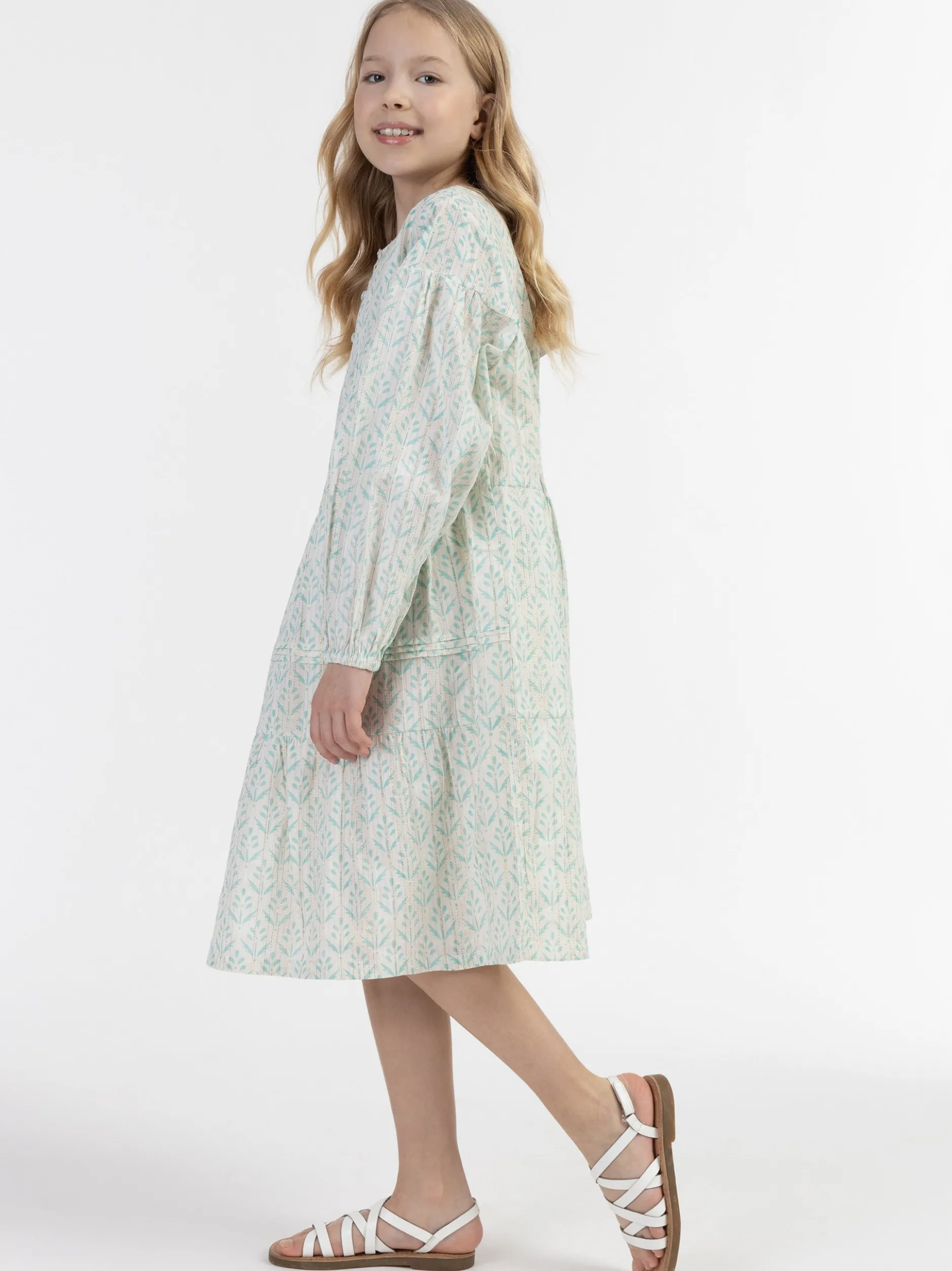 IZIA Mädchen Sommerkleid in türkis - Länge: mittel