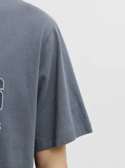 Jack & Jones Damen T-Shirt in grau weiß - Ärmel: kurzarm