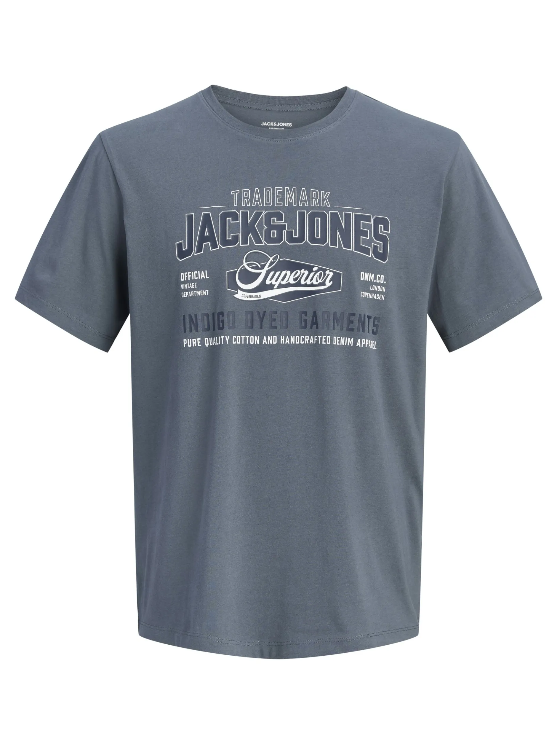 Jack & Jones Damen T-Shirt in grau weiß - Ärmel: kurzarm