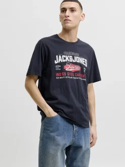Jack & Jones Damen T-Shirt in marine mehrfarbig
