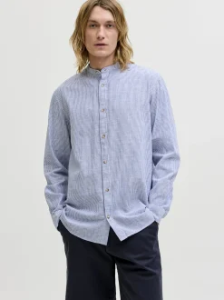 Jack & Jones Herren Hemd - JJESummer in indigo weiß