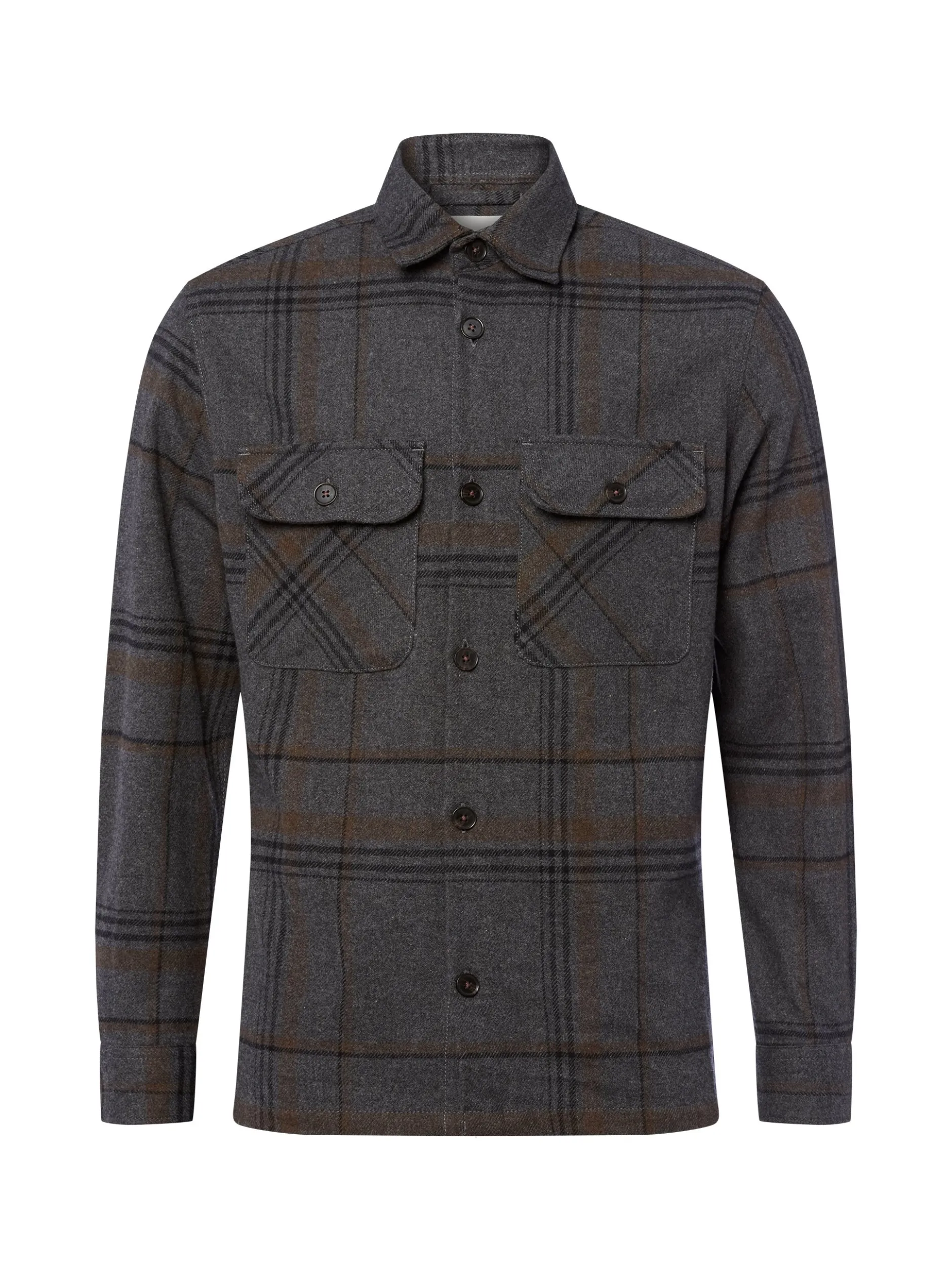 Jack & Jones Herren Overshirt in grau beige