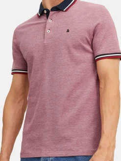 Jack & Jones Herren Poloshirt - 3er Pack Paulos - Slim Fit in blau