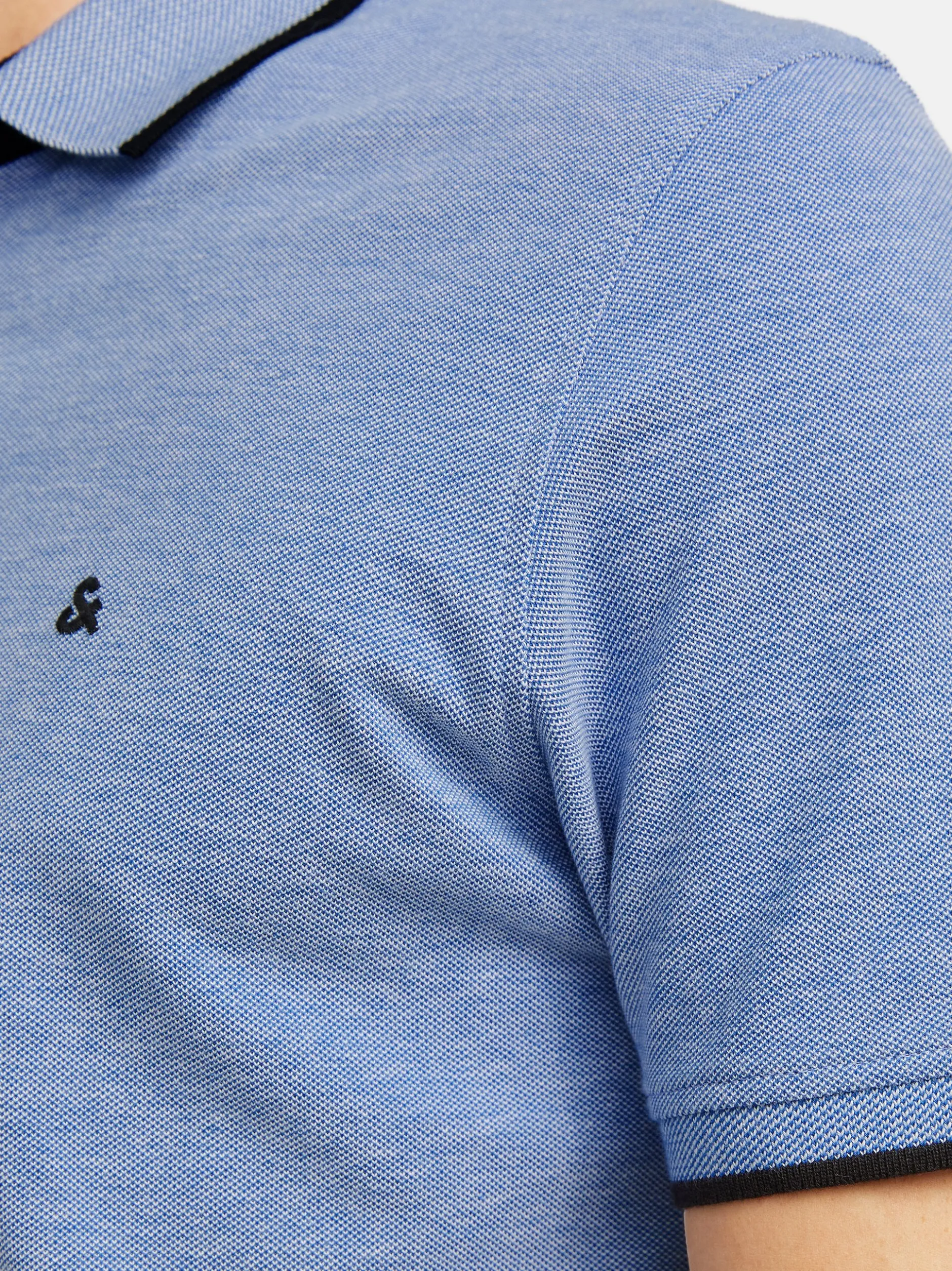 Jack & Jones Herren Poloshirt - 2er Pack Paulos - Slim Fit in hellblau