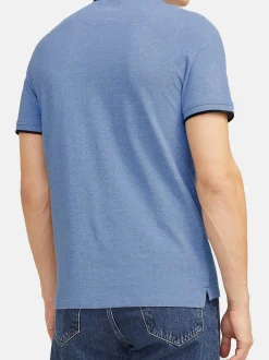 Jack & Jones Herren Poloshirt - 2er Pack Paulos - Slim Fit in hellblau