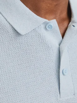 Jack & Jones Herren Poloshirt - George in hellblau