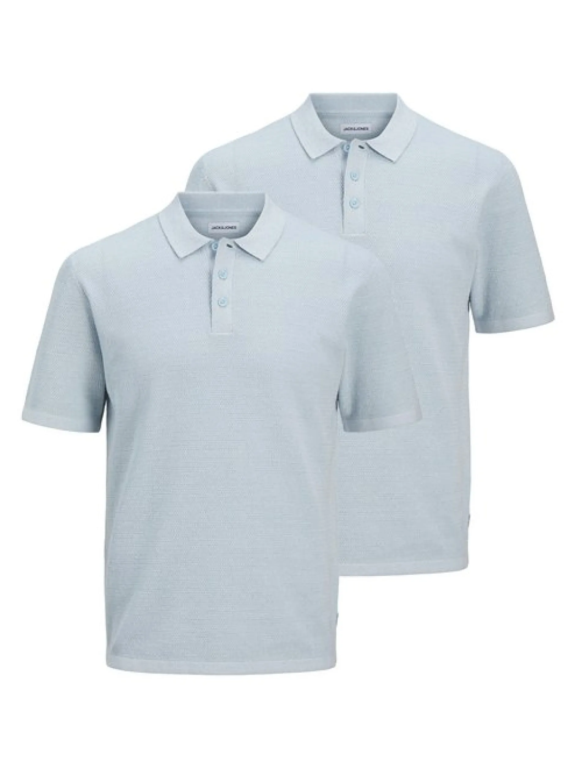 Jack & Jones Herren Poloshirt im 2er-Pack George in hellblau