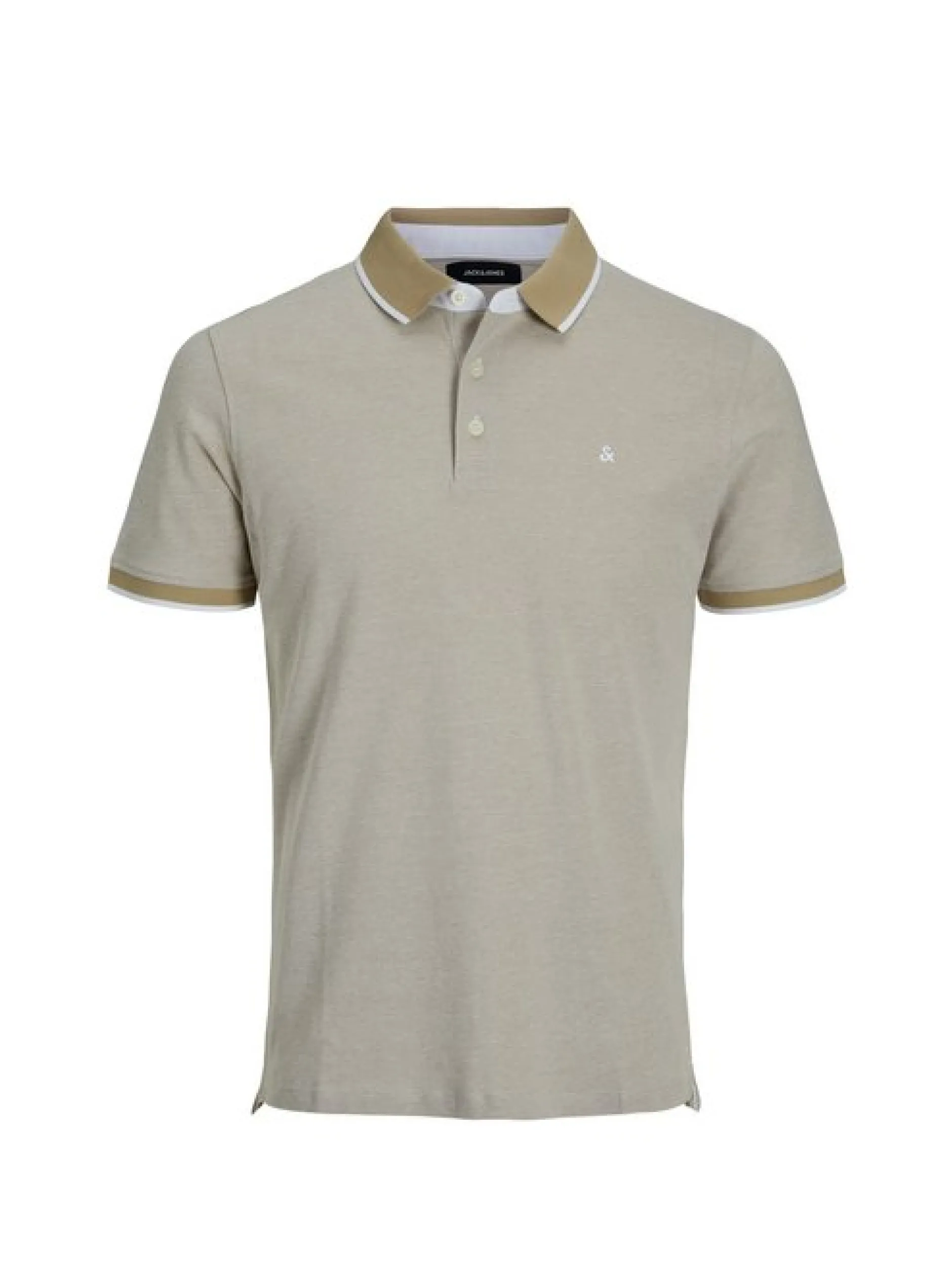 Jack & Jones Herren Poloshirt - Paulos - Slim Fit in beige