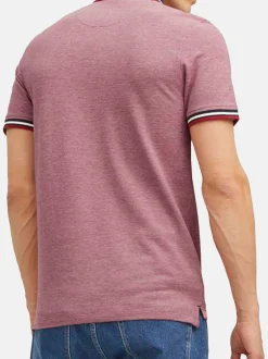 Jack & Jones Herren Poloshirt - Paulos - Slim Fit in rot