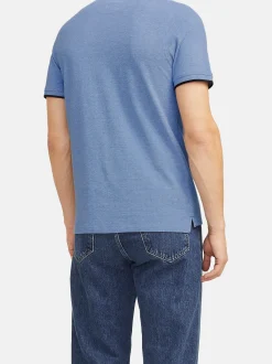 Jack & Jones Herren Poloshirt - Paulos - Slim Fit in hellblau
