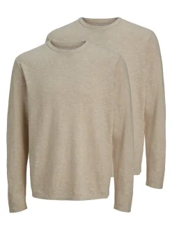 Jack & Jones Herren Pullover - 2er Pack Summer in beige