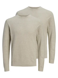 Jack & Jones Herren Pullover - 2er Pack Bluriley in braun