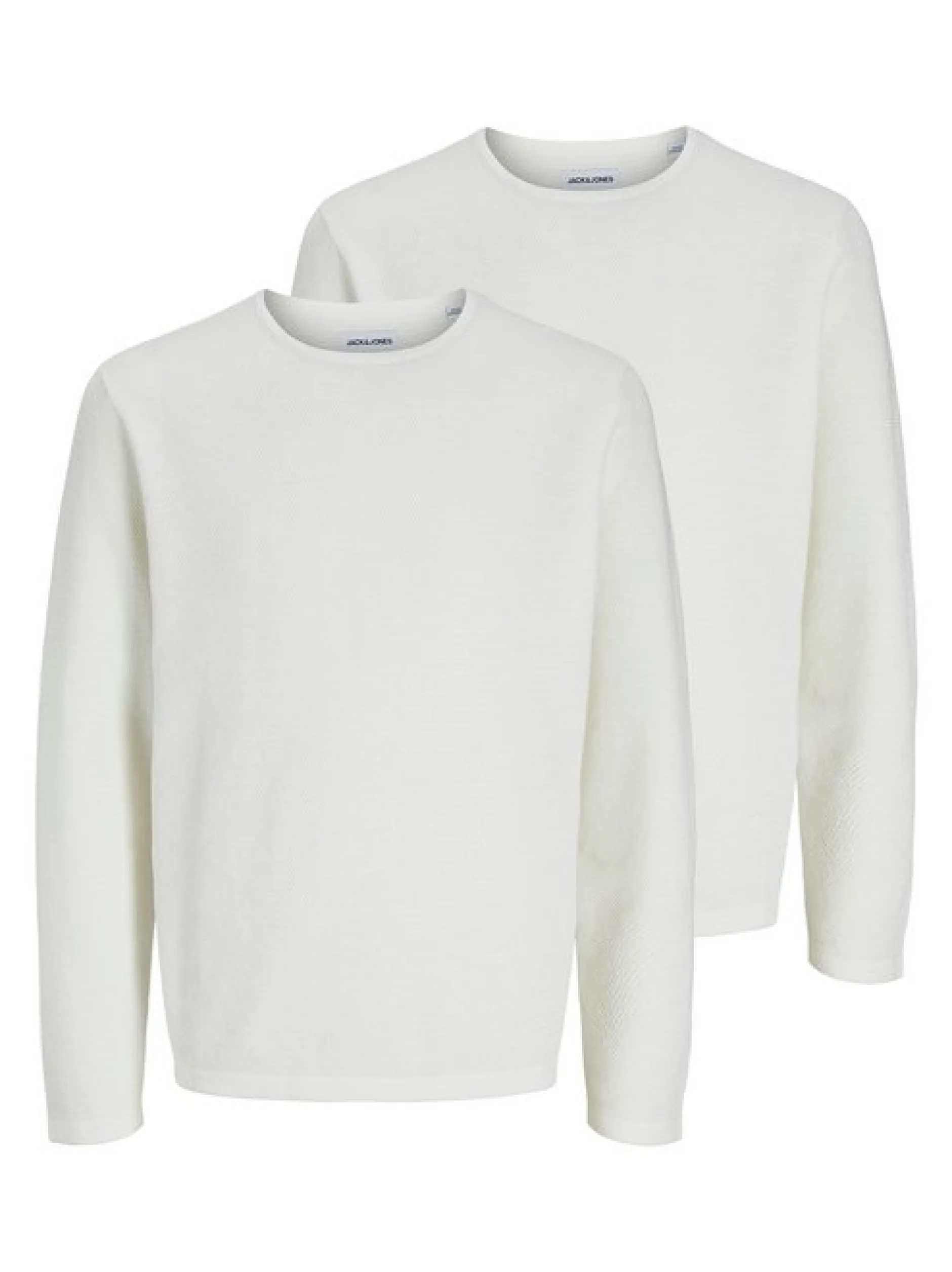 Jack & Jones Herren Pullover - 2er Pack George in ecru