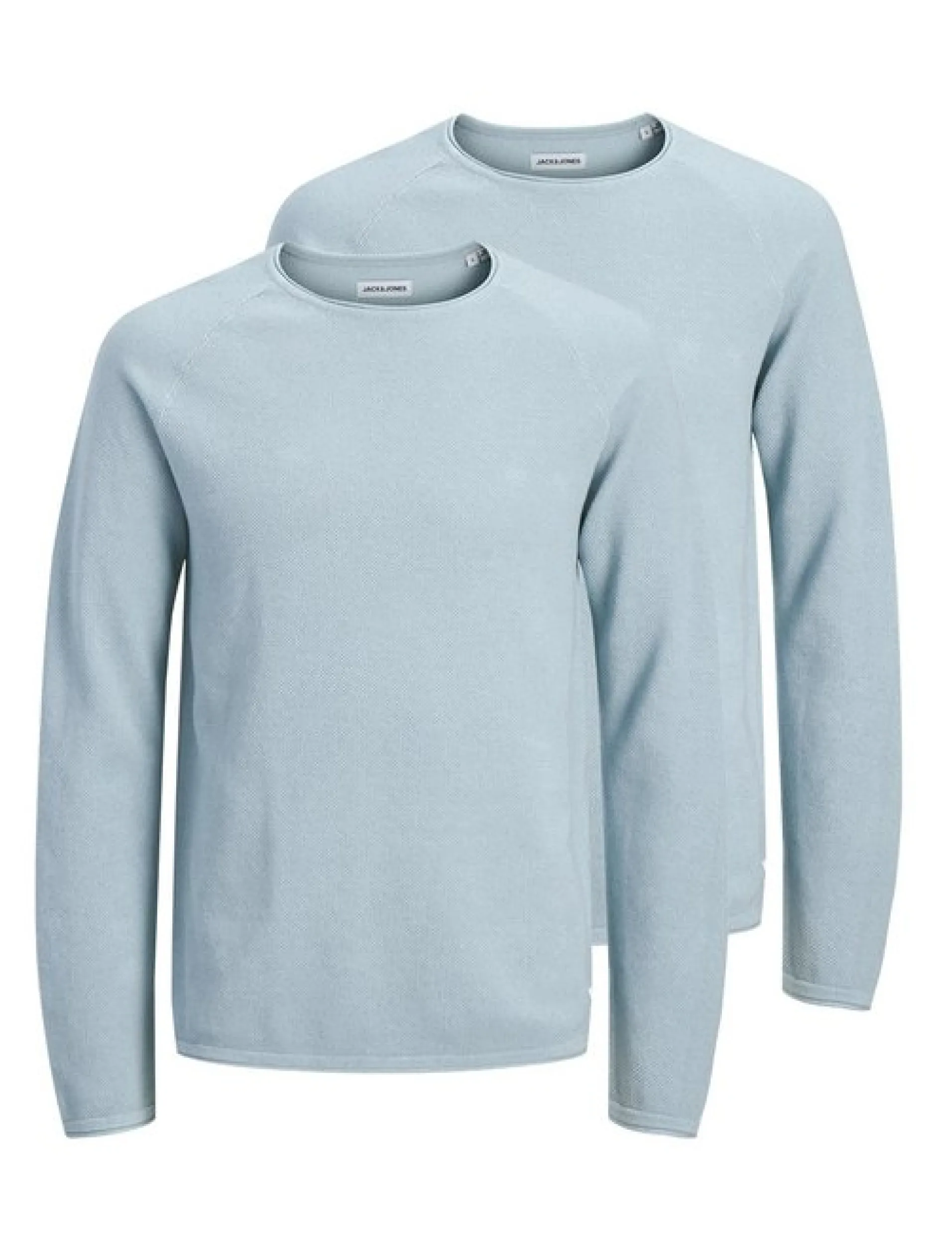 Jack & Jones Herren Pullover im 2er-Pack Hill in hellblau