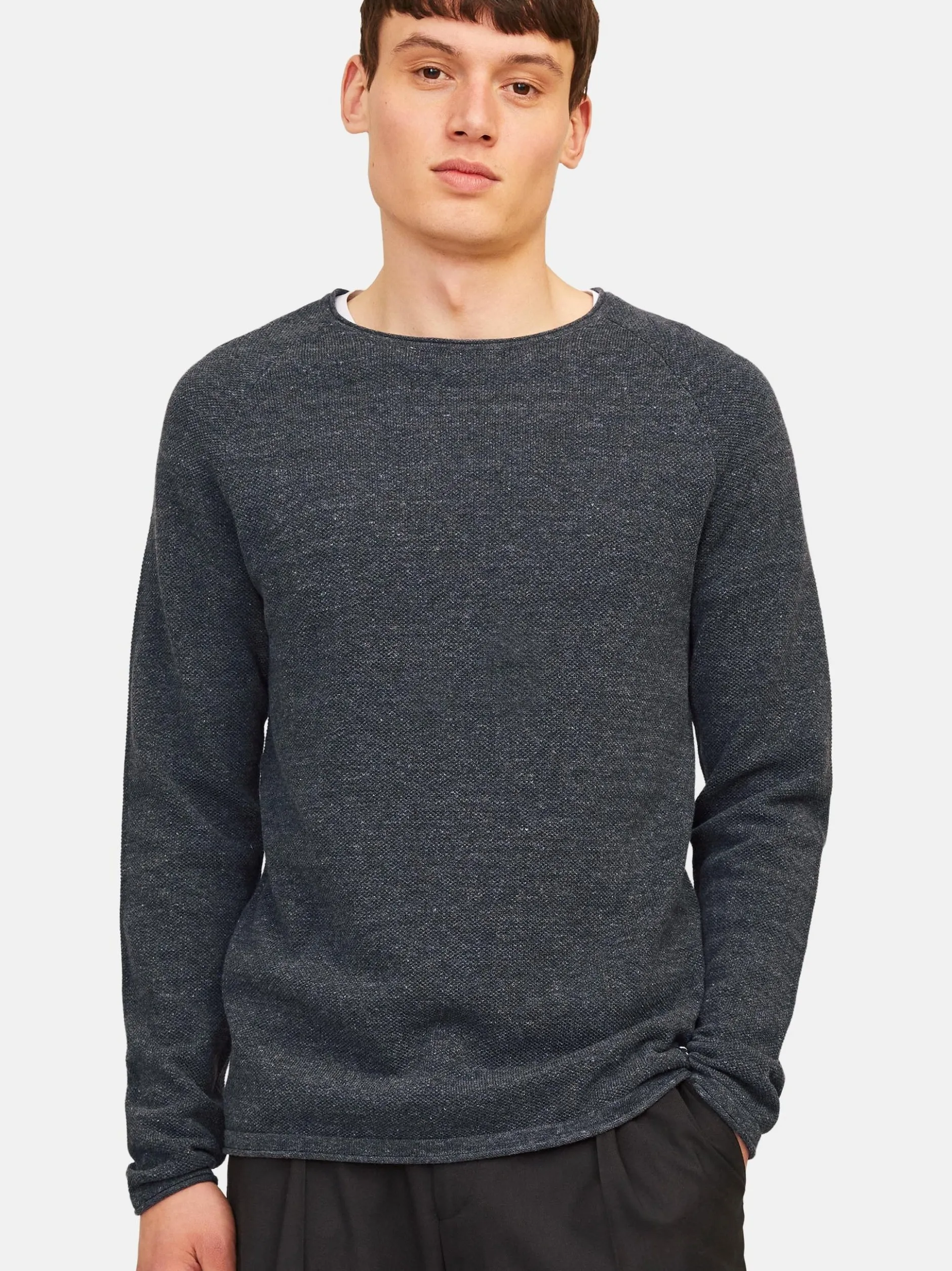 Jack & Jones Herren Pullover im 2er-Pack Hill in grau
