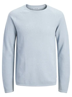 Jack & Jones Herren Pullover - JJEhill in hellblau