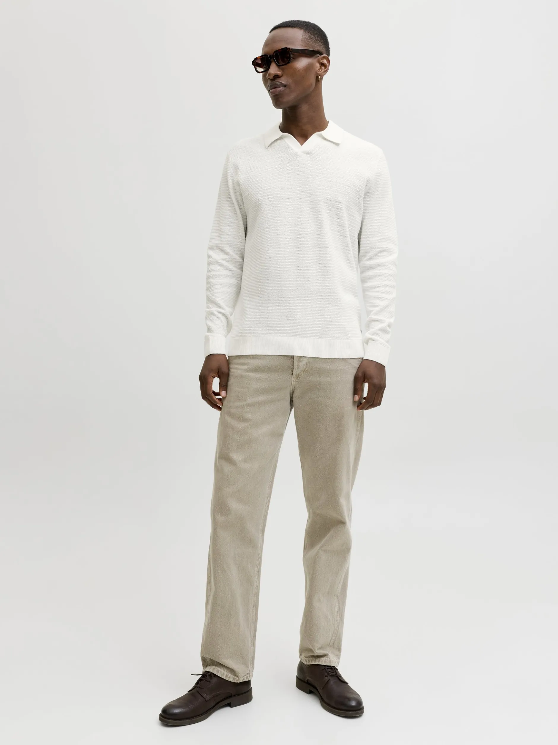 Jack & Jones Herren Strickpullover - JPRbluriley in weiß