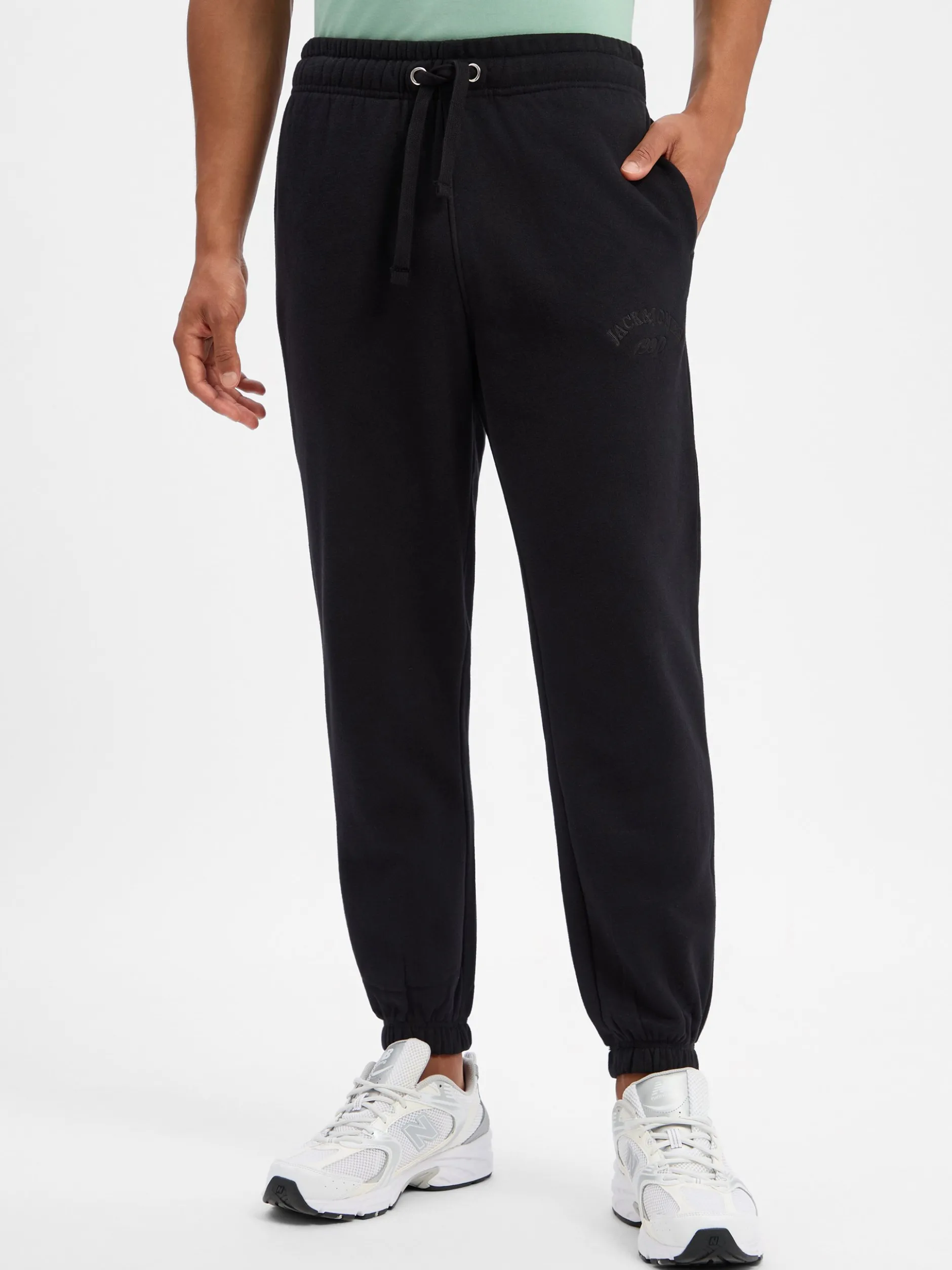 Jack & Jones Herren Sweathose - JPSTKane Bleecker in schwarz