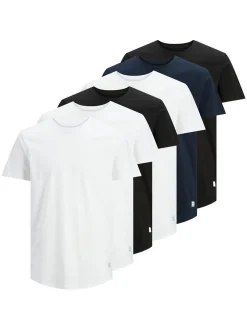 Jack & Jones Herren T-Shirt 6er Pack in mehrfarbig